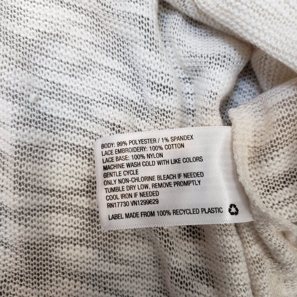 Xhilaration Knit Lace Overlay Sweater - Picture 10 of 10